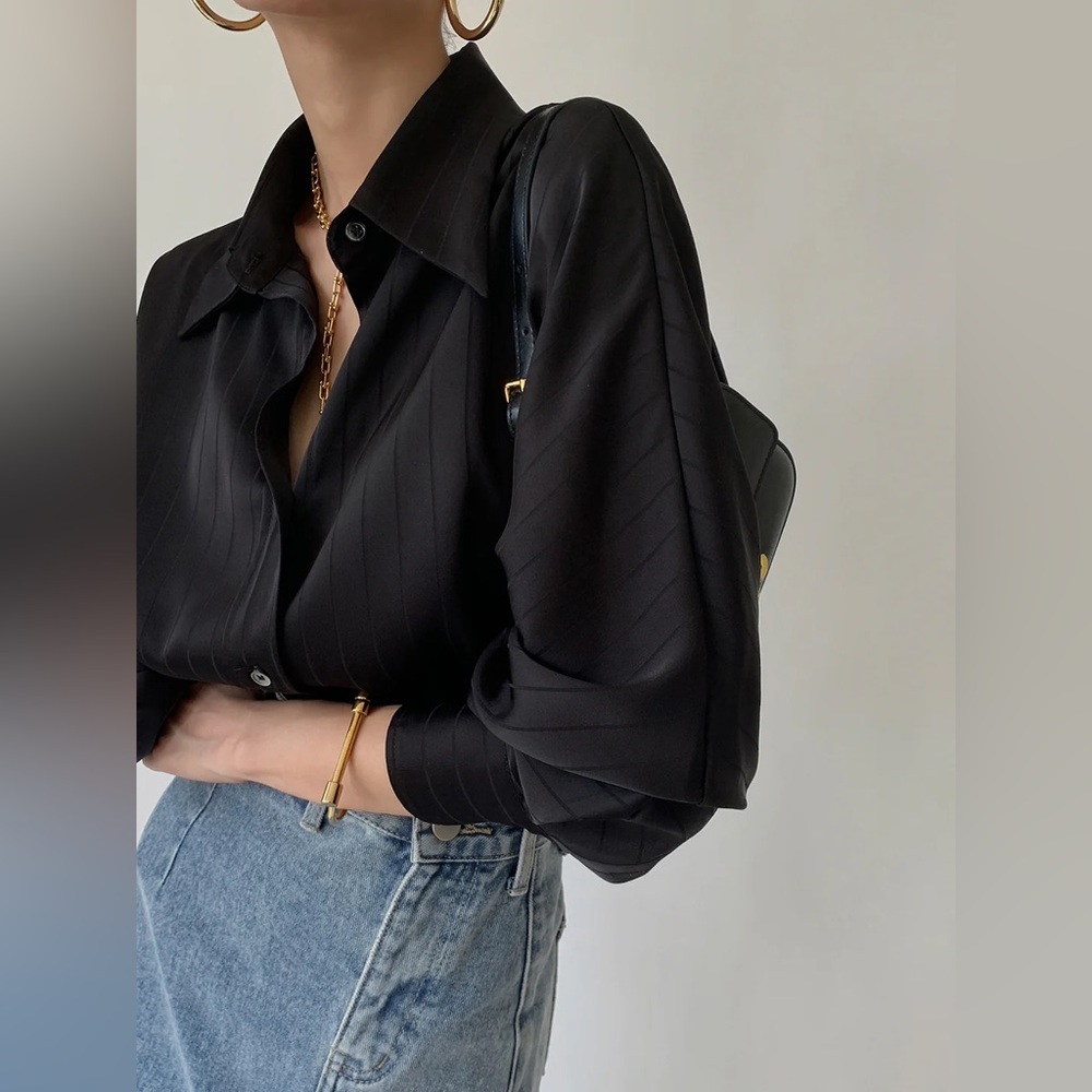 48 Commense Charlotte Oversized Button Up Collared Shirt